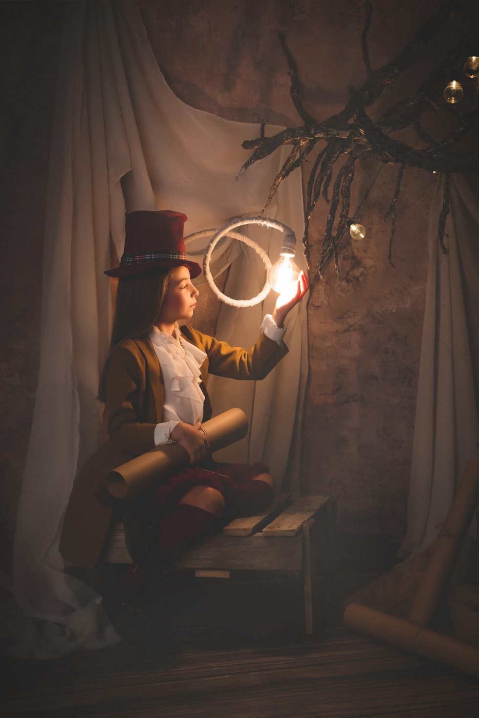 Sesión de fotos de Navidad