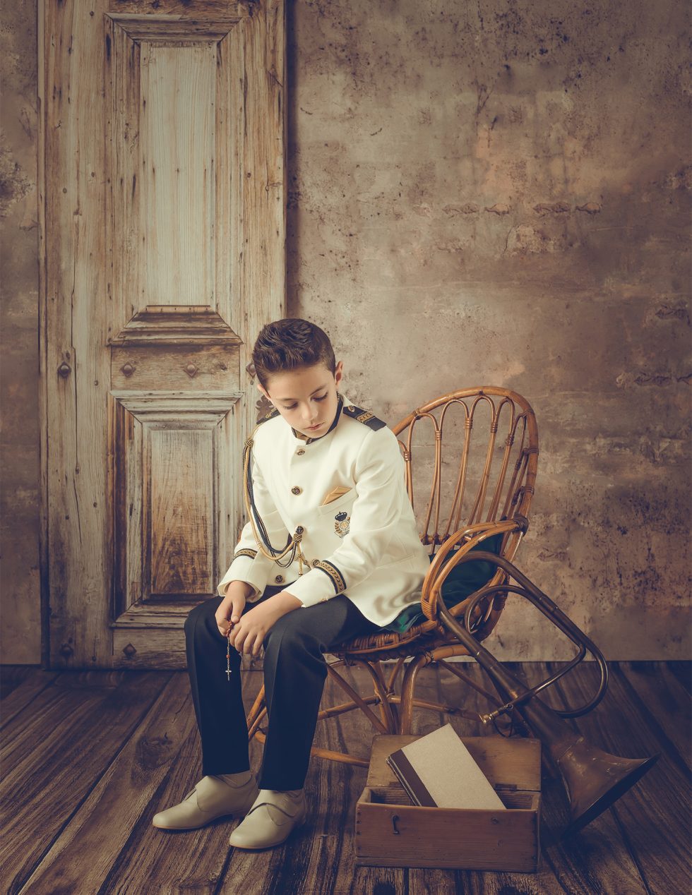 Traje de comunión niño, tipo almirante.