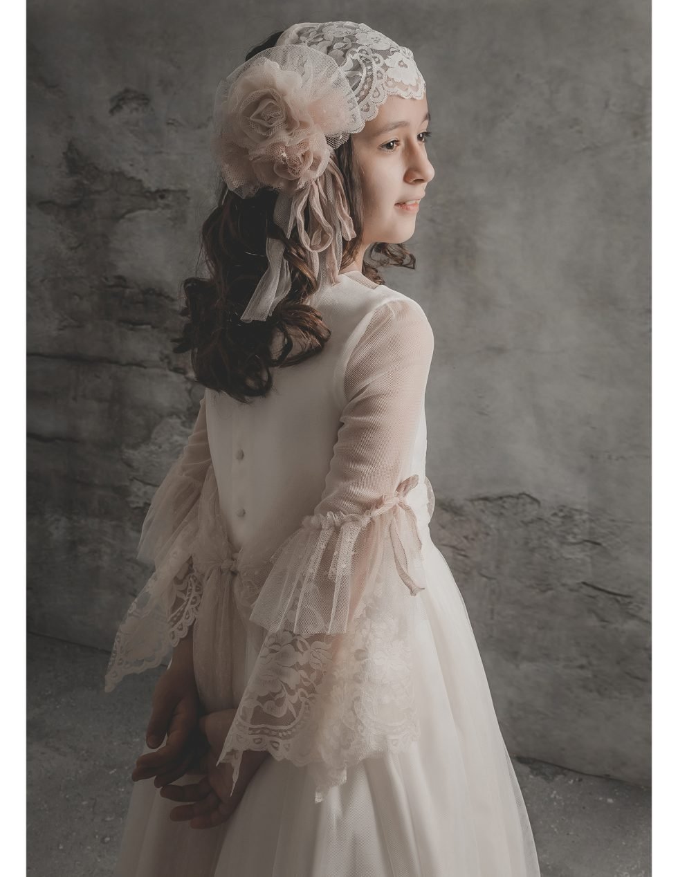 Álbum de primera comunión en Estudio de fotografía.