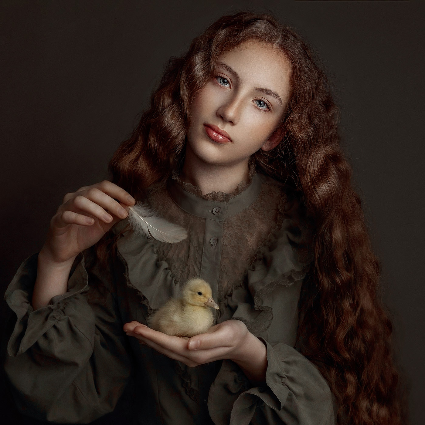 Fotografía artística infantil en estudio